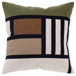Rizzy Home 20"x20" Multi Color Block Poly Filled Throw Pillow